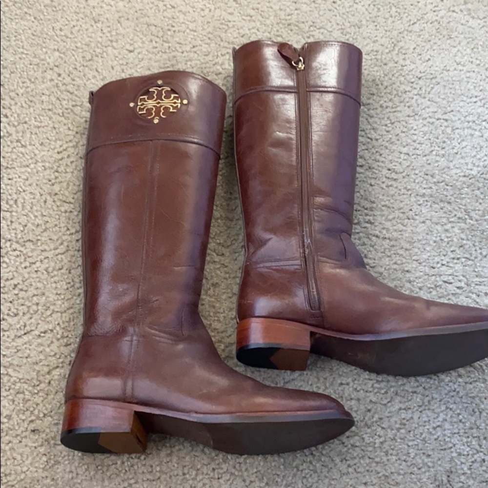 Brown Tory Burch Riding Boots size 7.5.